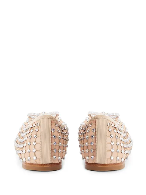 René Caovilla rhinestone-embellished ballerina shoes C12228010NA01Y260 - 2