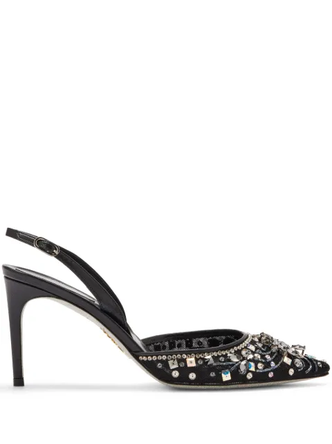 René Caovilla 105mm Cinderella pumps