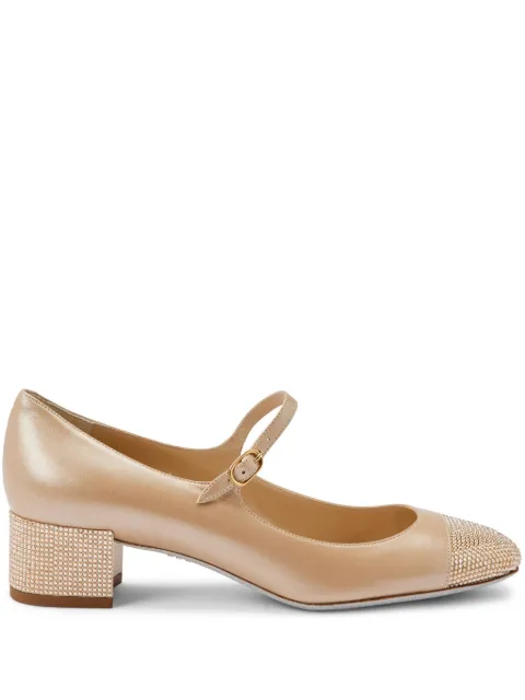 René Caovilla zapatillas Kristen con tacón de 40mm