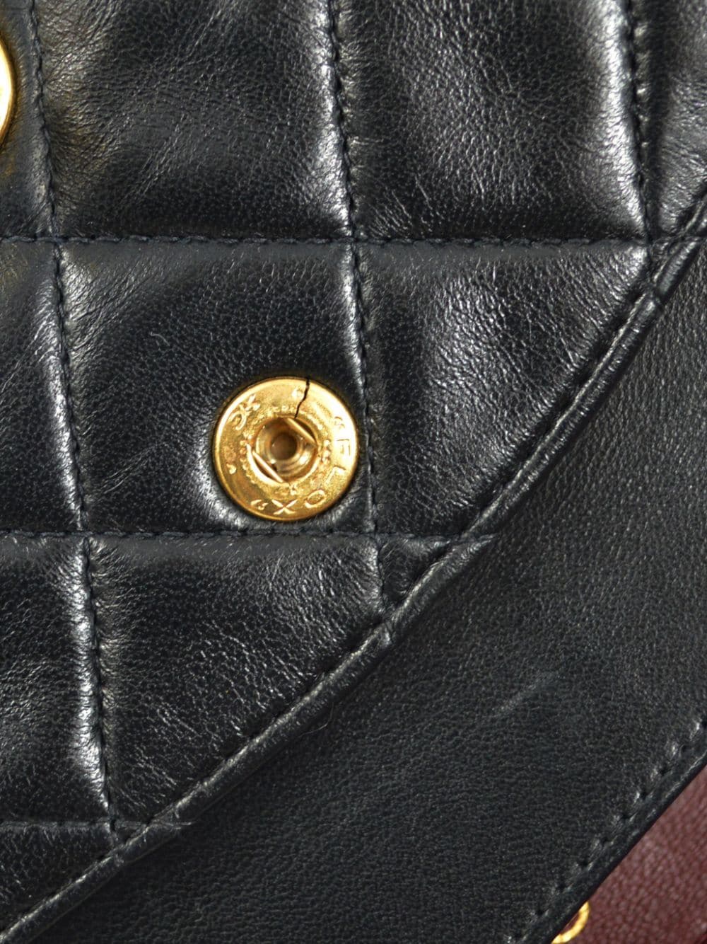 Pre-owned Chanel Double Flap 中号单肩包（1995年典藏款） In Black