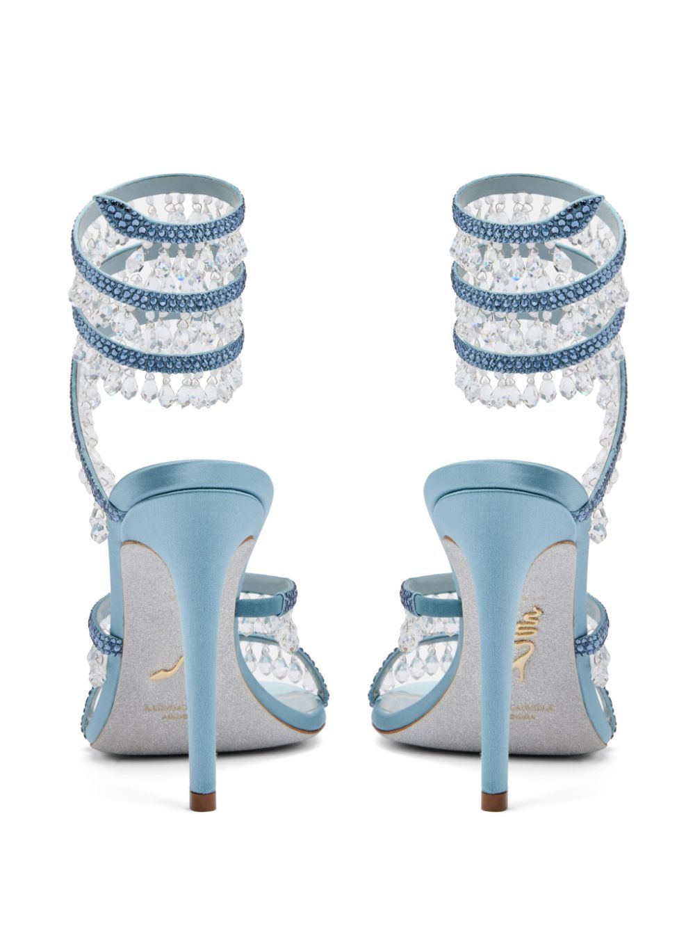 René Caovilla 105mm Chandelier sandals Blue