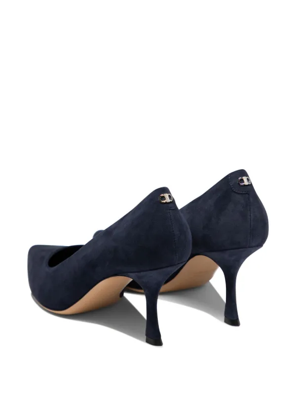 【FERRAGAMO】SUEDE PUMPS Ferragamo Elydea 70mm Suede Pumps | Blue | FARFETCH