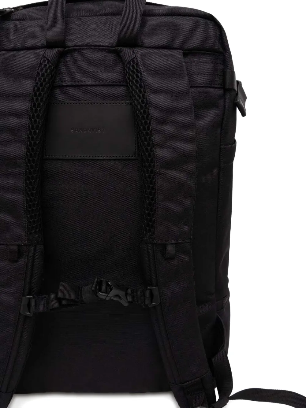 Sandqvist Alde Logo-patch Backpack In Black