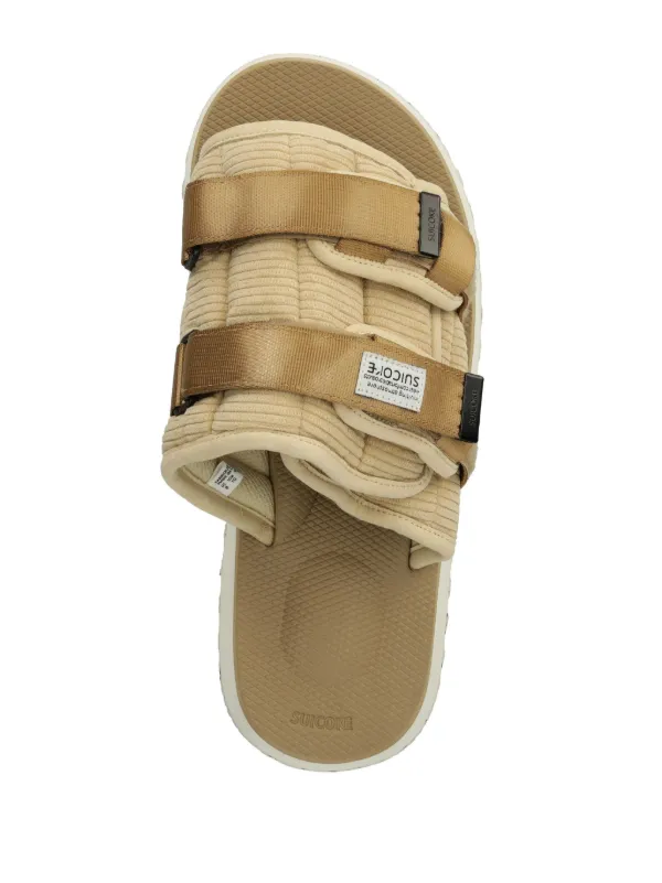 Suicoke touch-strap Flat Sandals | Neutrals | FARFETCH