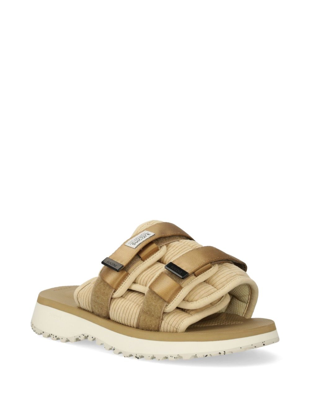 Suicoke touch-strap flat sandals Neutrals