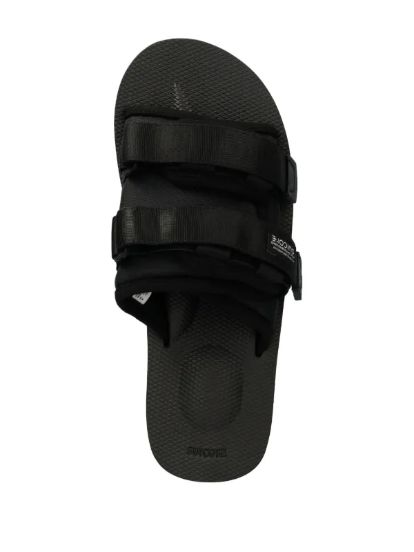 SUICOKE ブラック ストラップサンダル Suicoke タッチストラップ サンダル | ブラック | FARFETCH JP