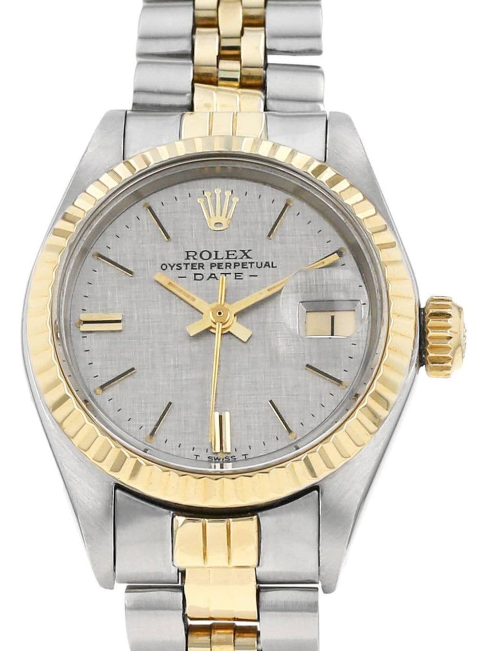 Rolex 1972 pre-owned Oyster Perpetual Date 26mm - Zilver