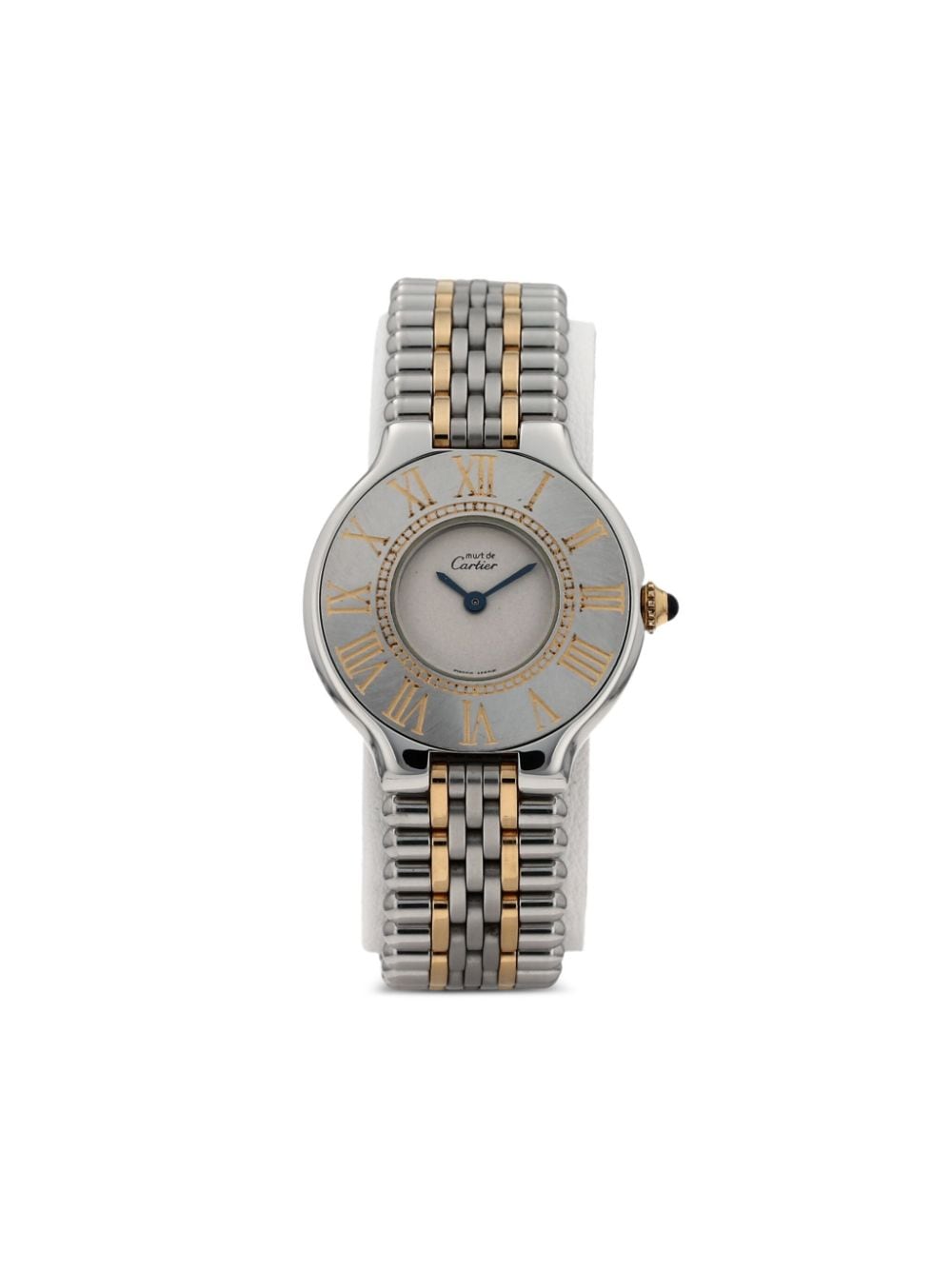 Pre-owned Cartier 1990  Must 21 28mm In White