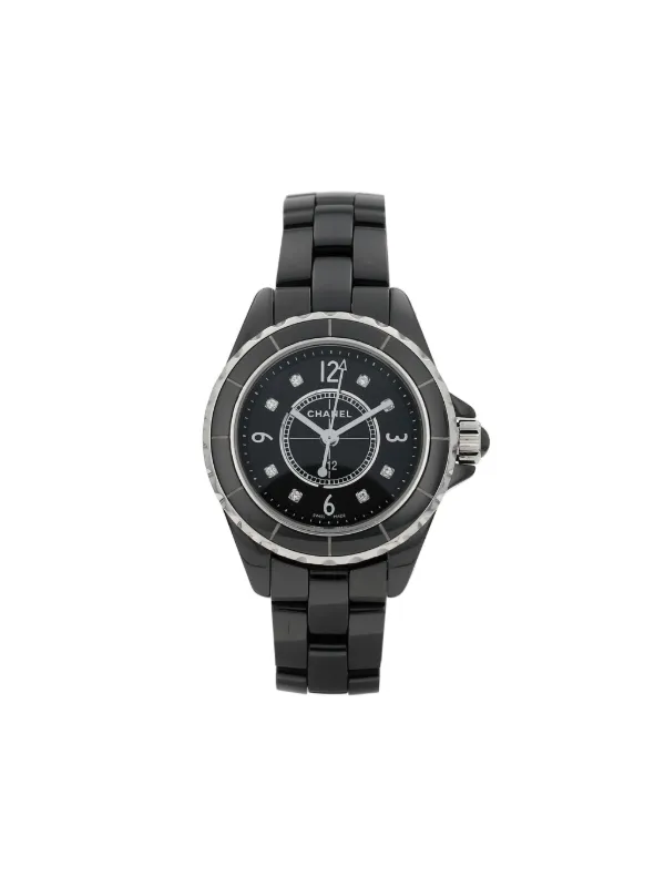 CHANEL Pre Owned 2021 pre owned J12 29mm Black FARFETCH AU