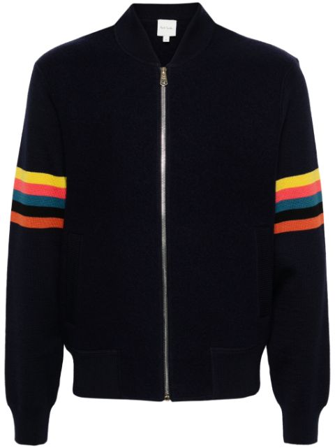 Paul Smith striped wool bomber jacket