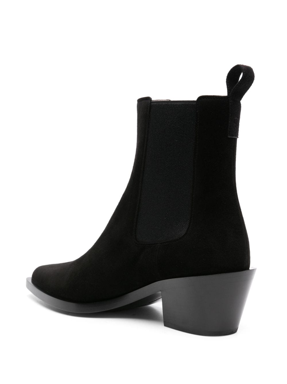 Shop Gianvito Rossi Wylie 45mm Suede Boots In Black