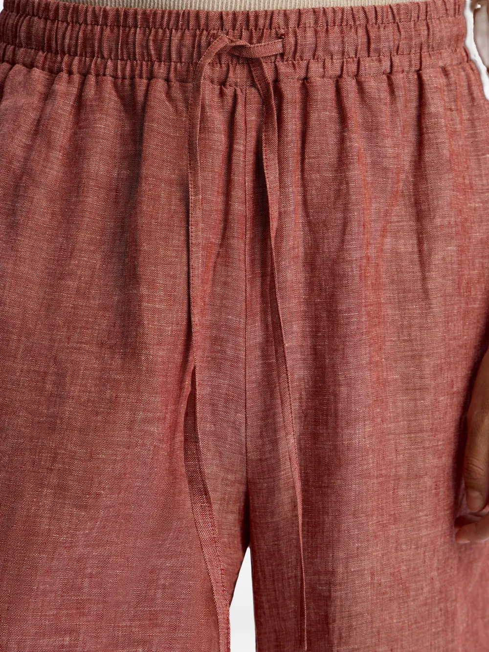 12 STOREEZ Linnen broek Rood