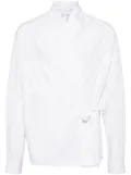 MORDECAI wrap shirt - White