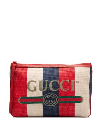 Gucci Pre-Owned 2016-2023 シルヴィ バイアデラ ロゴ クラッチバッグ - Farfetch