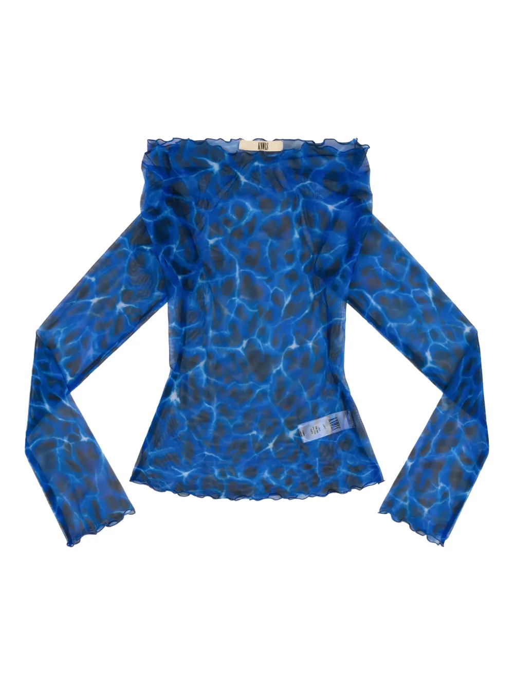 KNWLS stretch-design top | Blue | Image 1