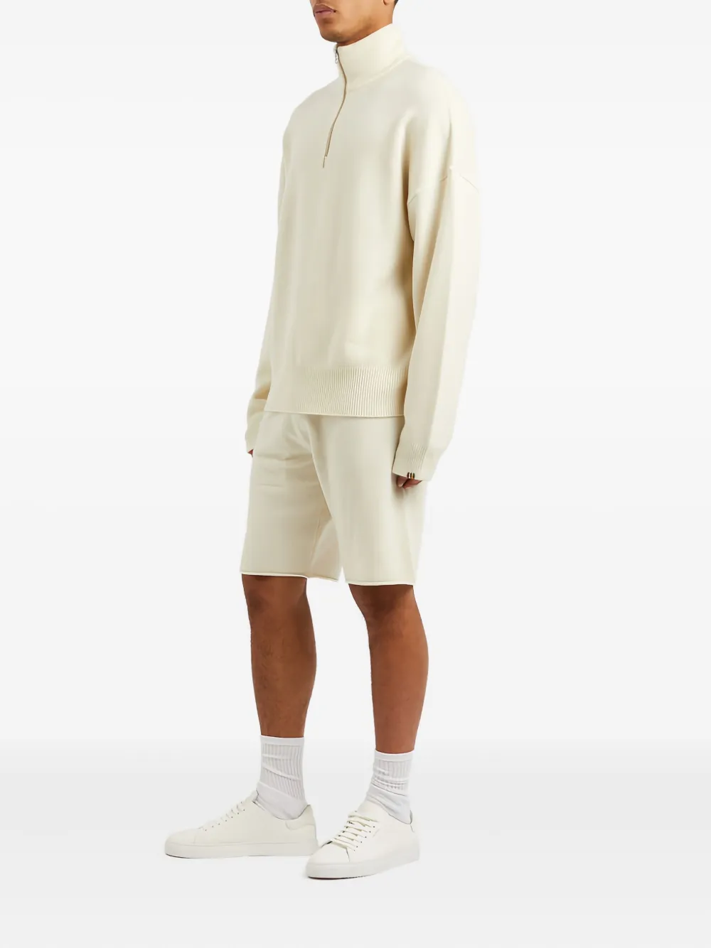 extreme cashmere half-zip ribbed-knit sweater | Jumpers | Image 2