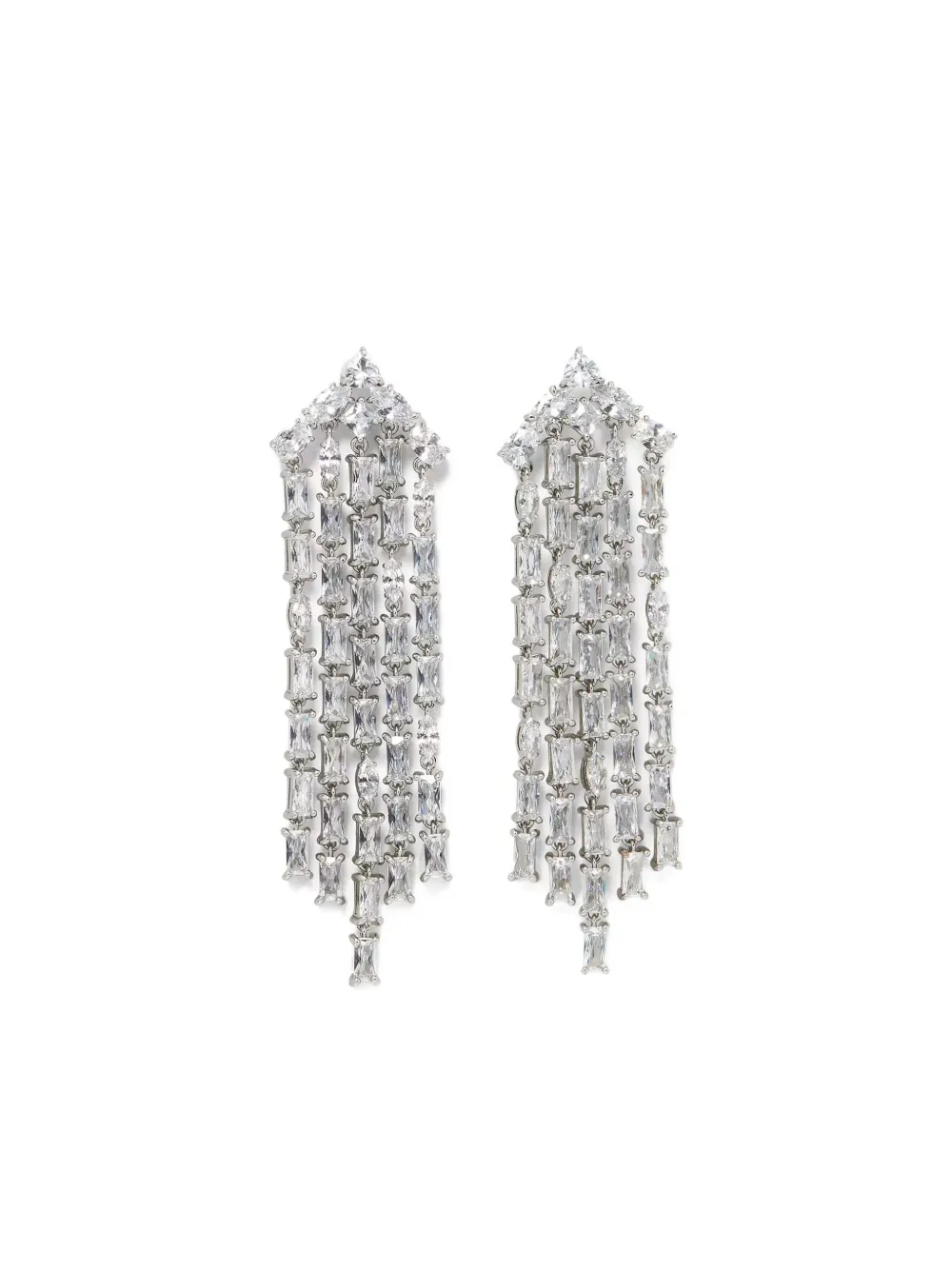 Kate Spade Showtime Fringe earrings - Argento