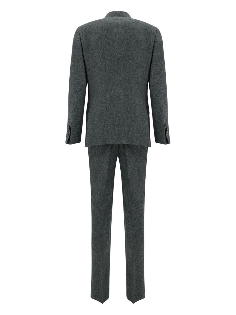 GI CAPRI double-breasted wool-cotton suit - Groen