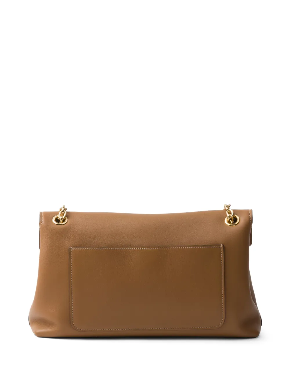 Shop Prada Medium Leather Shoulder Bag In Brown