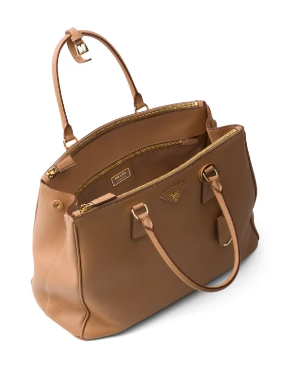 Prada Large Galleria Tote Bag | Brown | FARFETCH