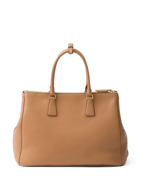 Prada ガレリア ハンドバッグ L | ブラウン | FARFETCH JP