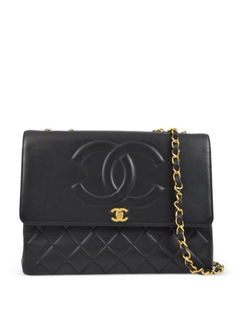 HOT SALE CHANEL 1990-2000s Straight Flap shoulder bag Women