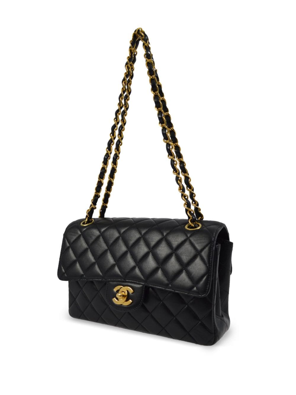 CHANEL Pre-Owned 1995 schoudertas met omslag - Zwart