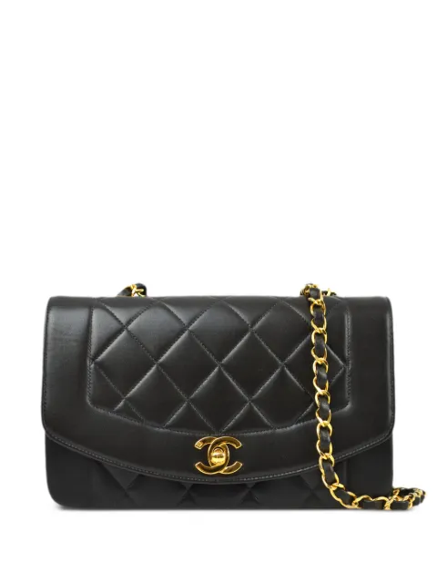 HOT SALE CHANEL 1995 small Diana shoulder bag Women