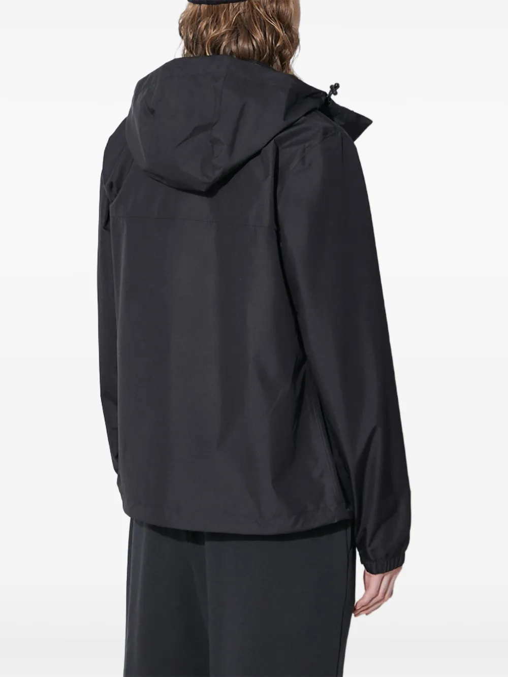 Helly Hansen Vancouver Hooded Zip-up Rain Jacket In Black