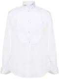 Giorgio Armani plastron-embellished tuxedo shirt - White