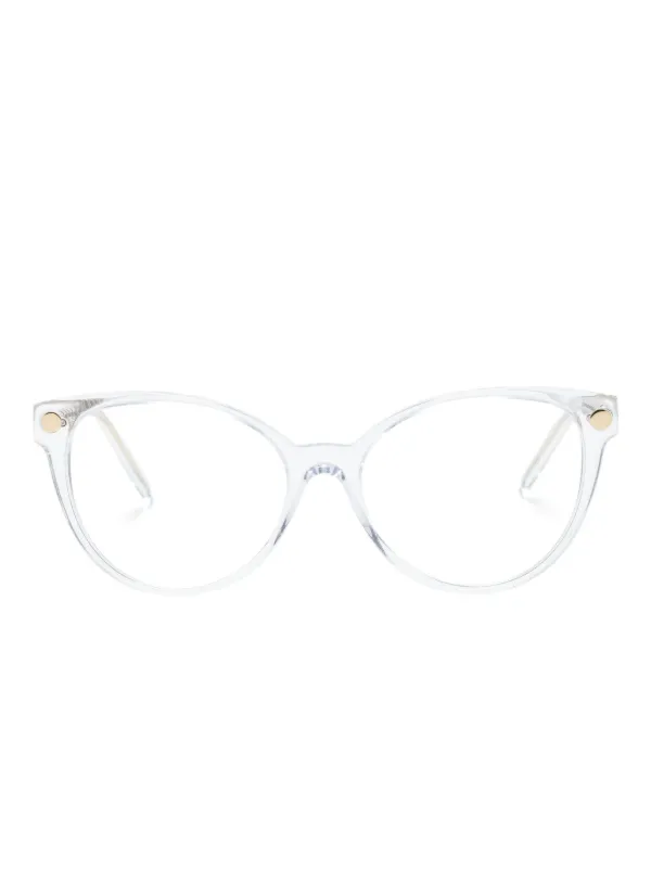 VERSACE キャットアイフレームメガネ 【関税込】 Versace Eyewear キャットアイ眼鏡フレーム | ブラック