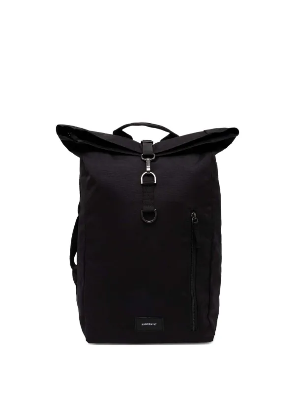Sandqvist Arnold roll-top Backpack Black FARFETCH PH