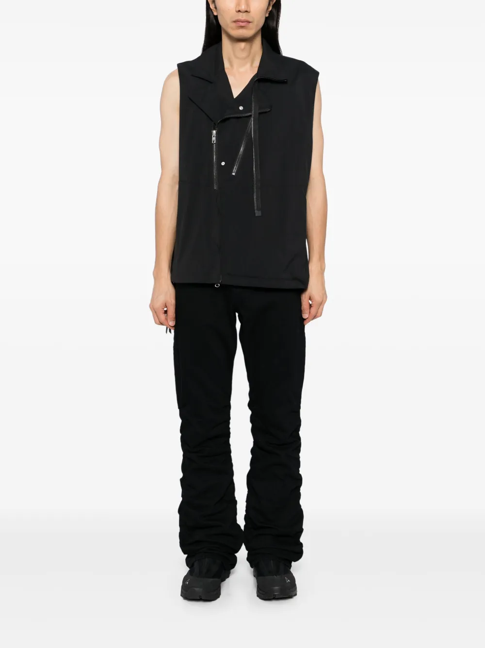 B1ARCHIVE Gedrapeerde jeans - Zwart