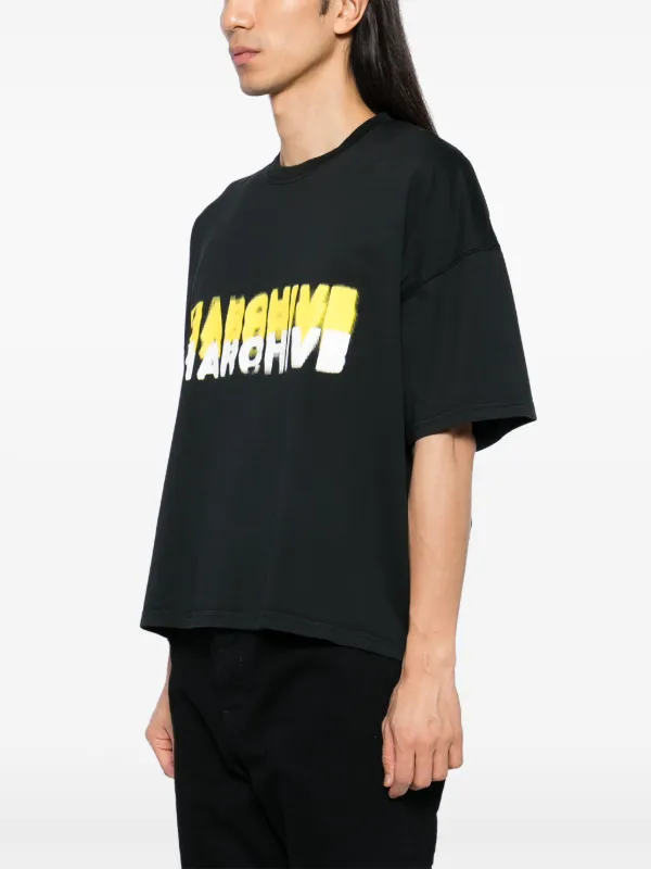 【関税込み】B1ARCHIVE ブラック ロゴプリント Tシャツ B1ARCHIVE ロゴ Tシャツ | ブラック | FARFETCH JP
