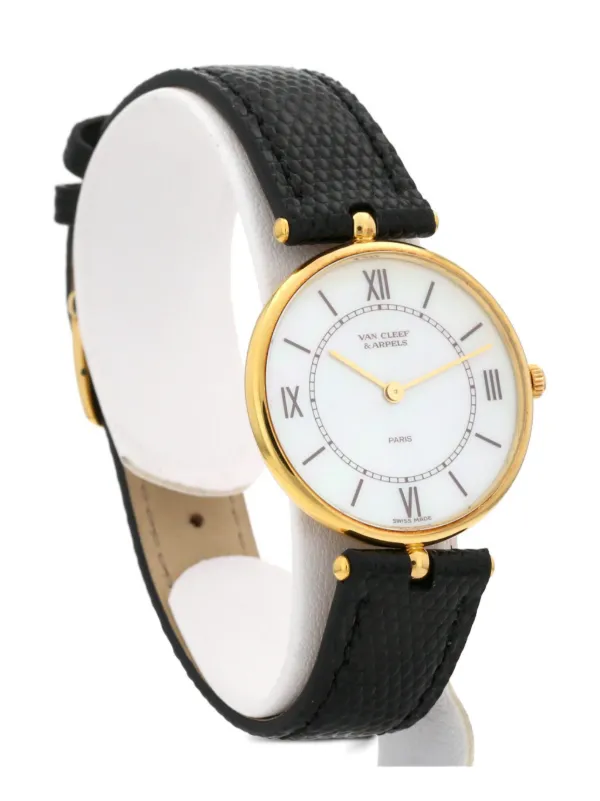 Van Cleef & Arpels 1990 pre-owned La Collection 30mm | White Van Cleef & Arpels 1990 pre-owned La Collection 30mm | White