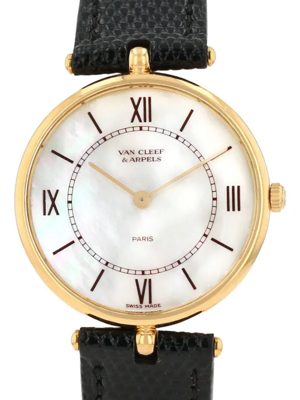Van Cleef & Arpels 1990 pre-owned La Collection 30mm | White Van Cleef & Arpels 1990 pre-owned La Collection 30mm | White