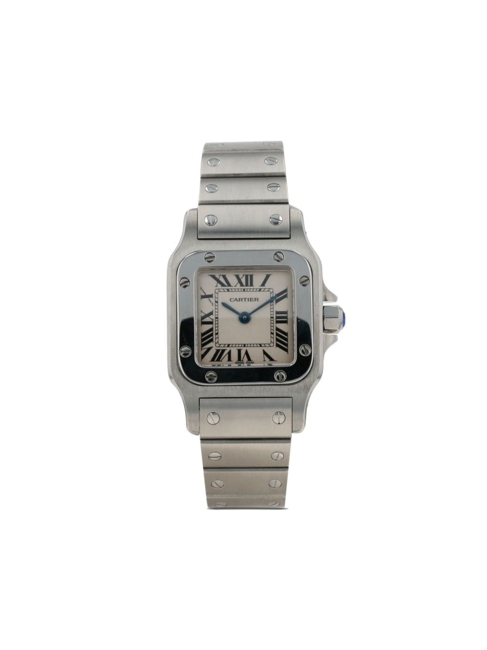 Pre-owned Cartier 2000  Santos 36mm In White