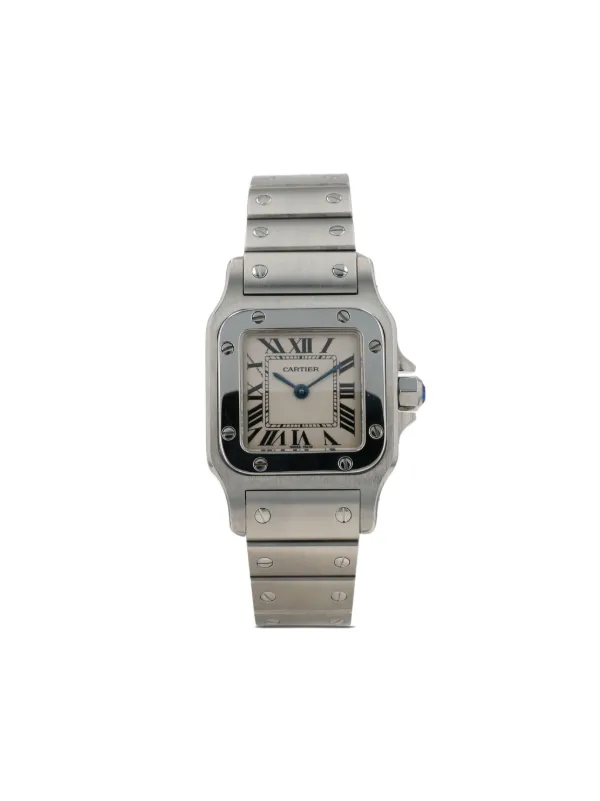 Cartier santos stainless steel watch best sale