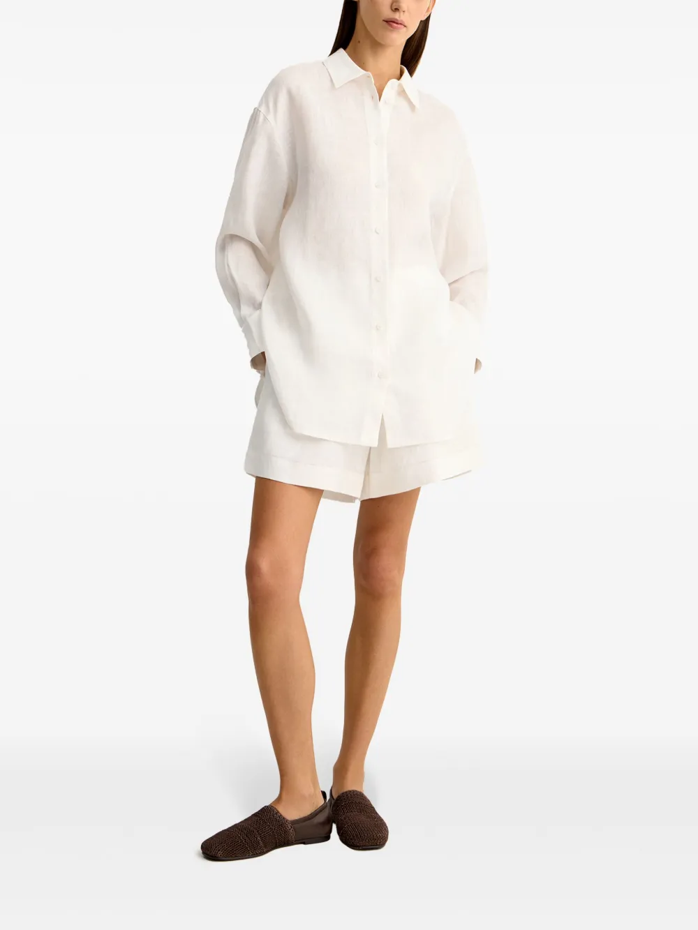 12 STOREEZ High waist shorts Wit