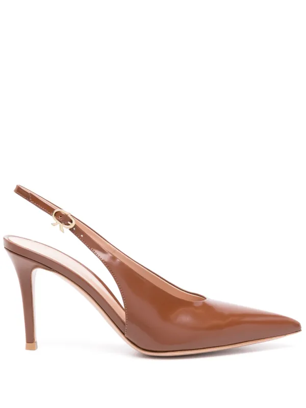Gianvito Rossi Robbie 85mm スリングバック パンプス