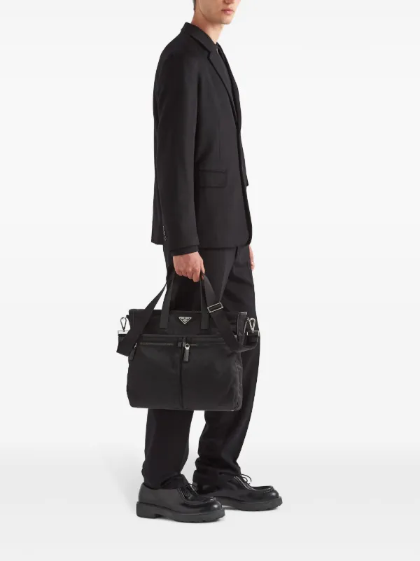 トートバッグ PRADA RE-NYLON SHOPPING BAG Prada Re-Nylon Tote Bag in Black | LN-CC