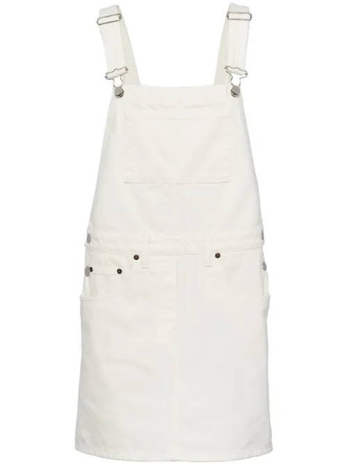 Prada robe courte en jean - Blanc - Prada - Modalova
