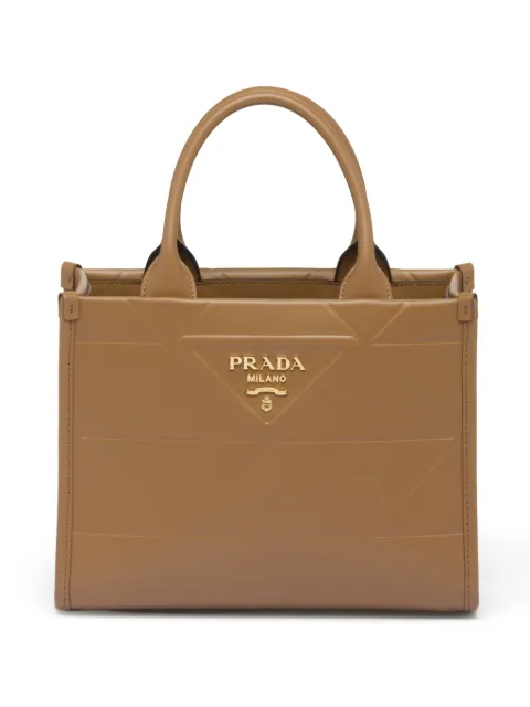 Prada mini Symbole leather tote bag