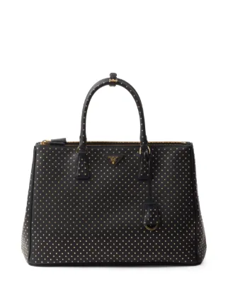 Prada perforated tote sale