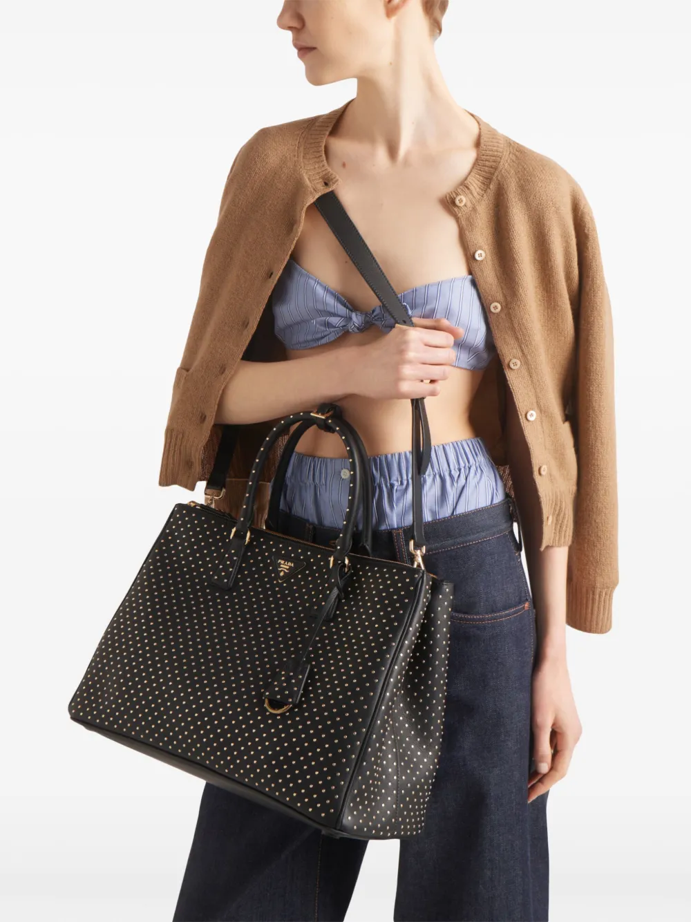 Prada Galleria handtas van Saffiano leer Zwart