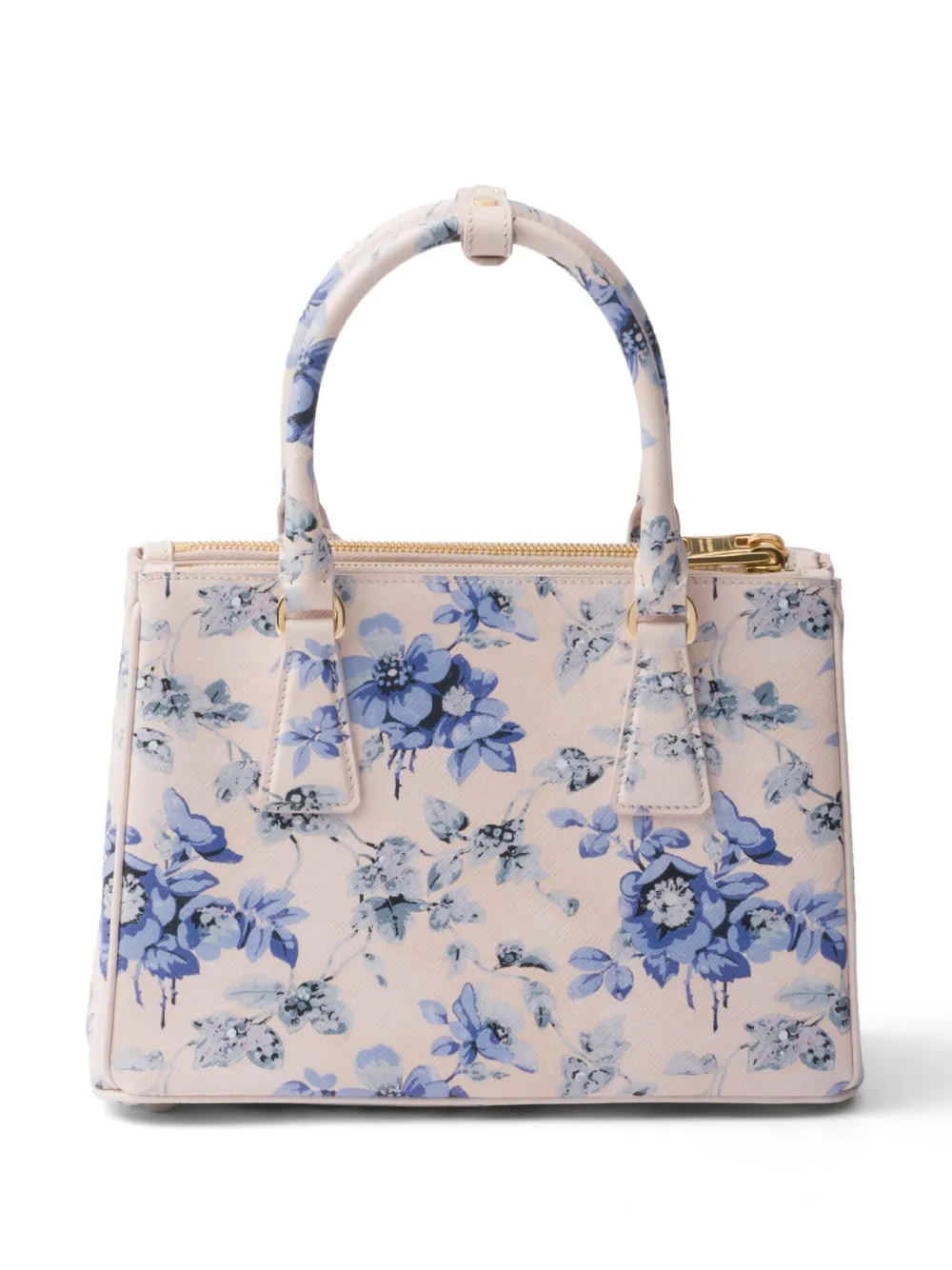 Shop Prada Galleria Printed Leather Bag In Neutrals