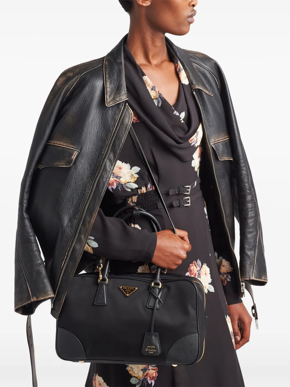 Prada Re-Edition 1978 grote shopper Zwart