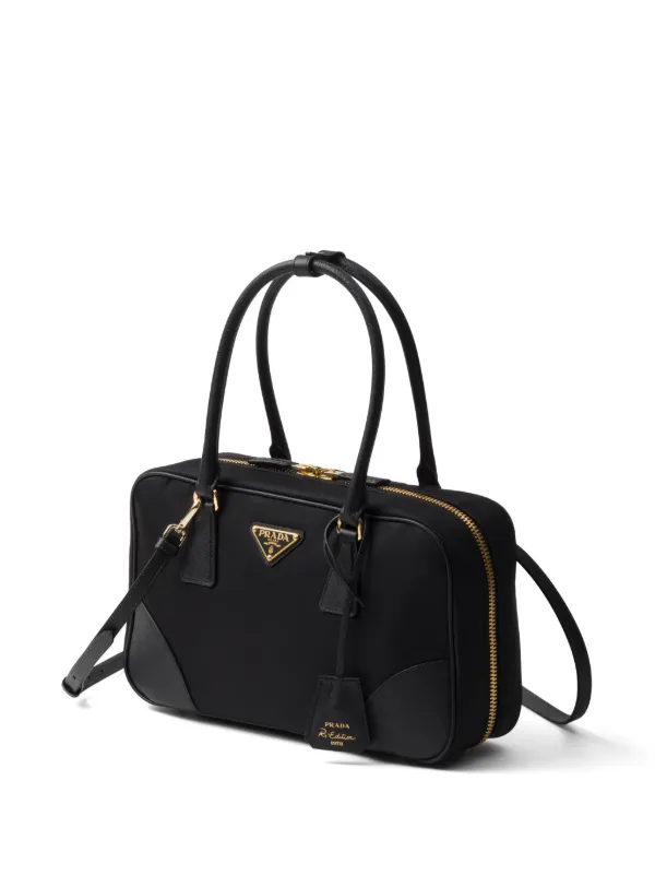 トートバッグ PRADA BLACK RE-NYLON LARGE RE-EDITION 1978 SHOPPING BAG Prada Large Re-Edition 1978 Tote Bag | Black | FARFETCH