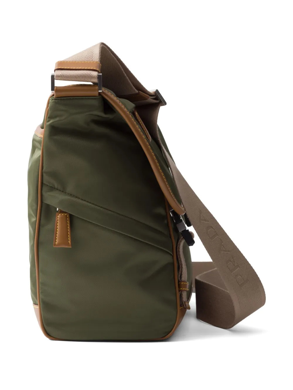 Prada Leren schoudertas Groen