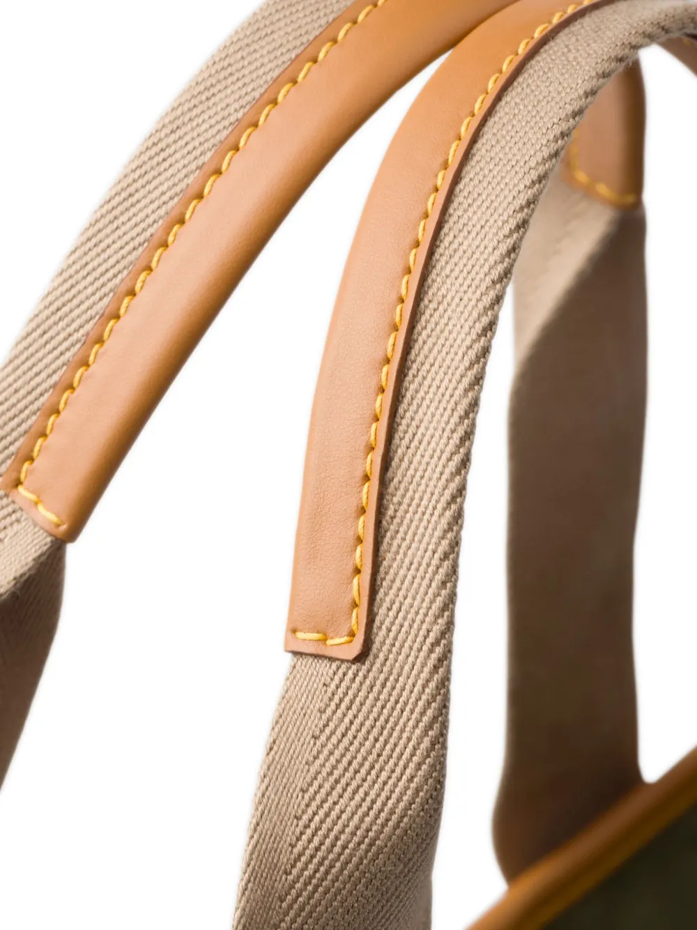Prada Re-Nylon en leren shopper Groen
